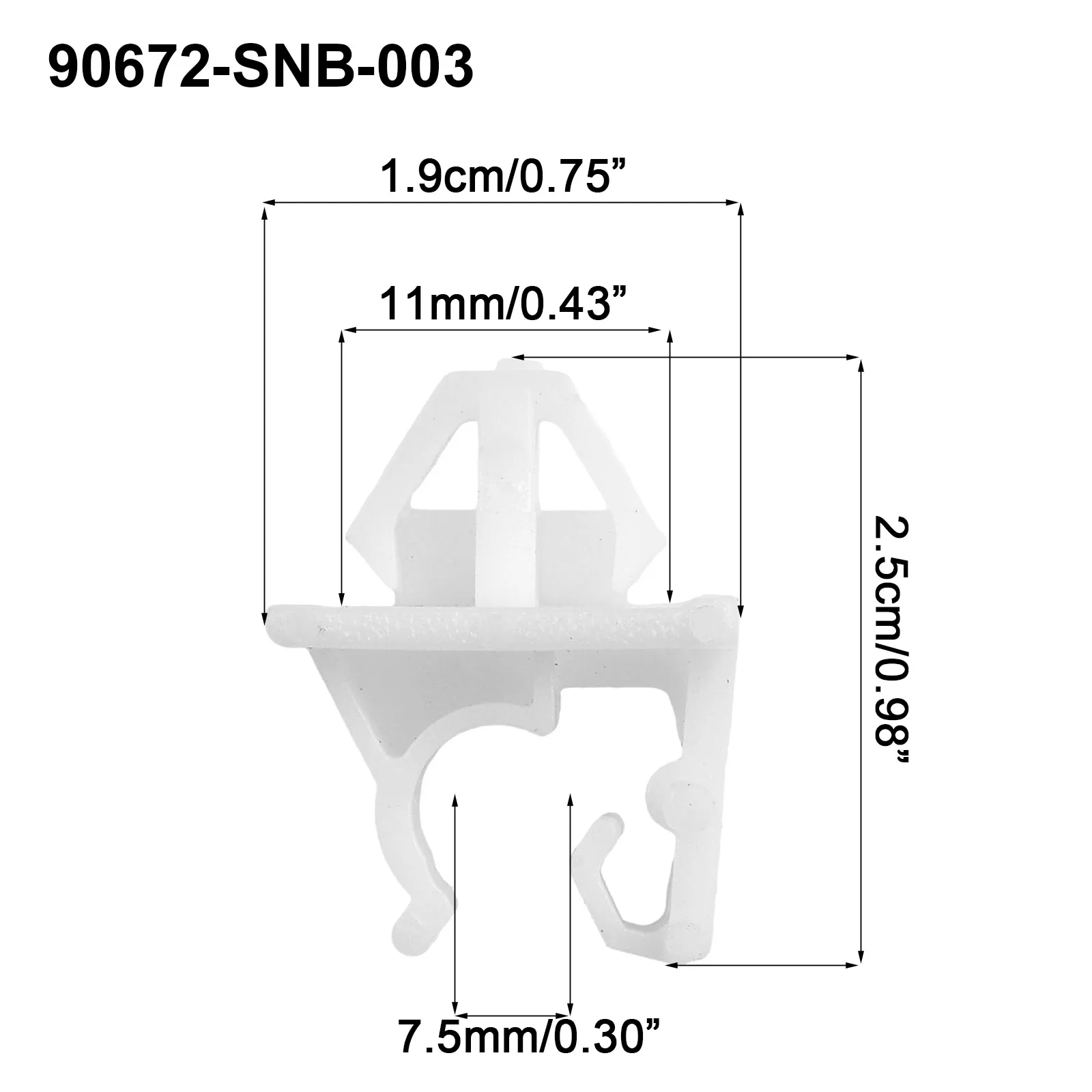 

2x For Honda For Accord Civic For CR-V Car Hood Prop Rod Holder Clip 90672-SNB-90190672SNB901 90672SNB003 Part