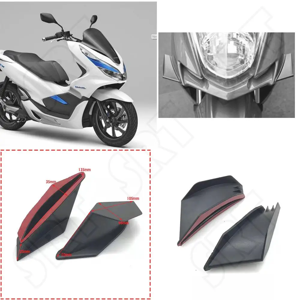

Для Honda XADV 750 350 300 250 150 125 NSS Forza PCX160 мотоциклетный скутер с аэродинамическим ветровым крылом крыло модифицированный спойлер