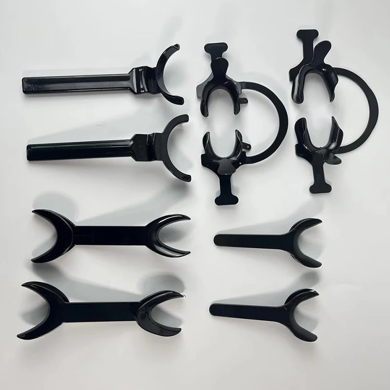 

1/8pcs Black Dental Plastic Oral Lip Retractor Upper Lower Mouth Opener Orthodontic Expander Dentist Tools