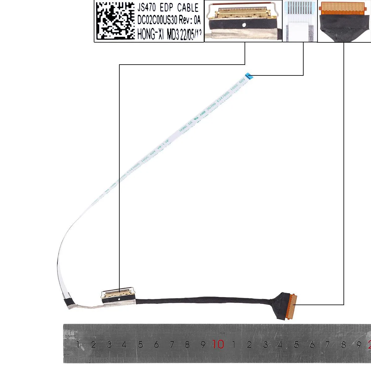 New Laptop LCD Cable For Lenovo IdeaPad 1-14ALC7 1-14IJL7 JS470 30pin DC02C00US00 DC02C00US10 DC02C00US20 DC02C00US30