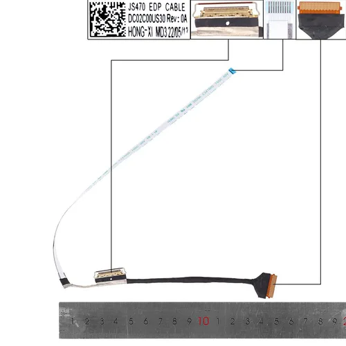 Imagen 1 del producto Cable LCD para portátil Lenovo IdeaPad 1-14ALC7 1-14IJL7 JS470 30pin DC02C00US00 DC02C00US10 DC02C00US20 DC02C00US30, nuevo