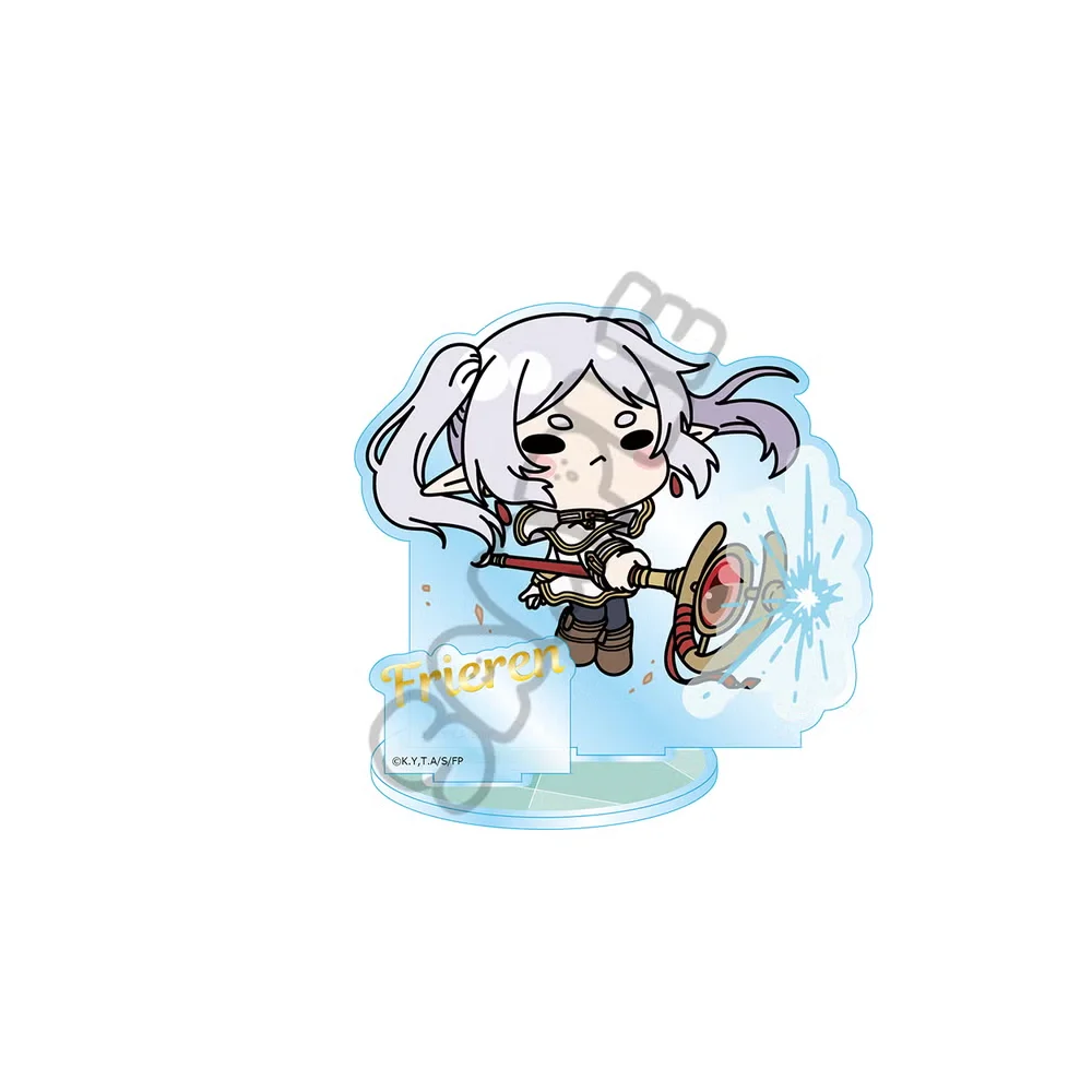 10cm Anime Frieren: Beyond Journey's End Keychains Cosplay Acrylic Figure Stand Model Plate