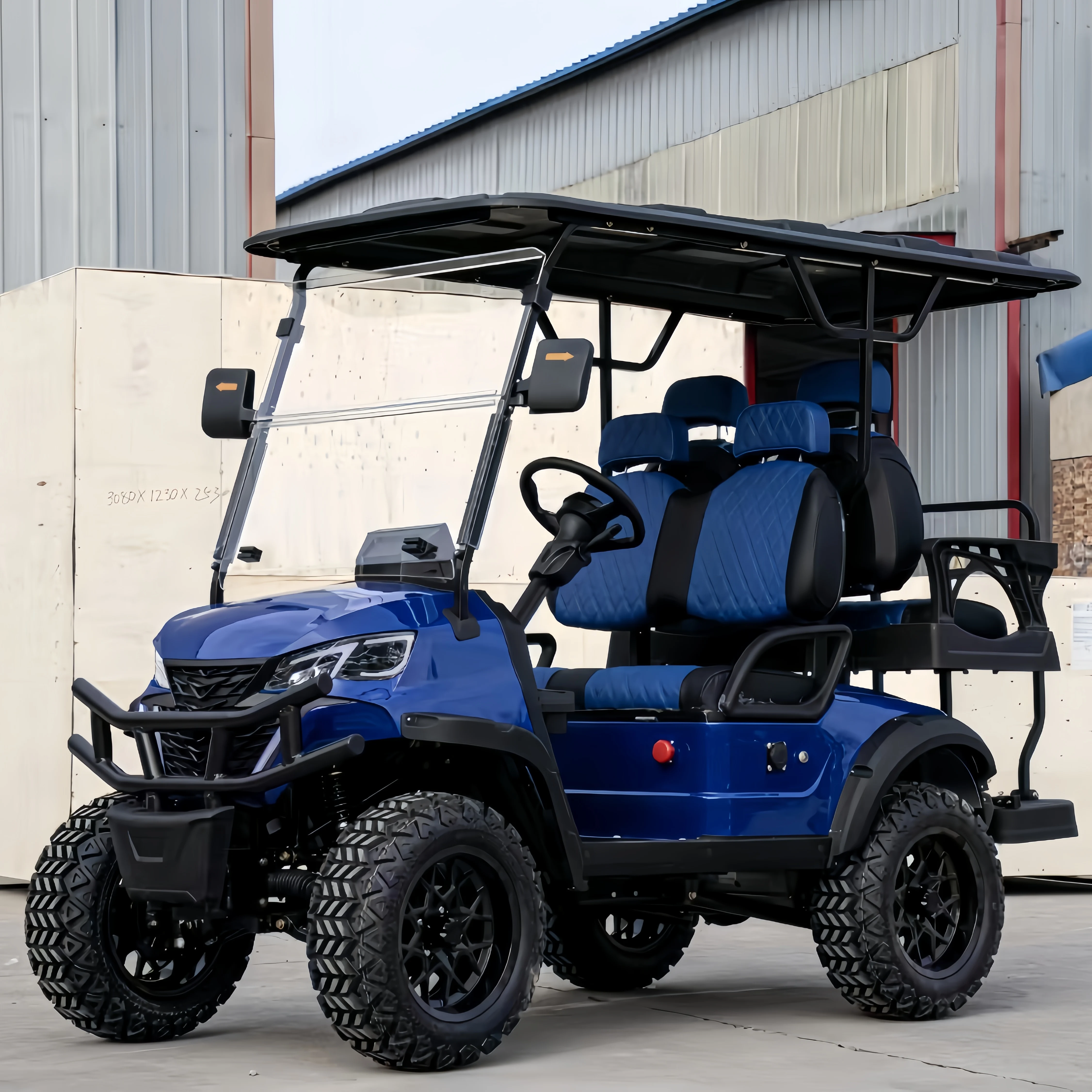 Electric Golf Cart with D-Type Electric Car Tourist Car Hunting Car OEM All-Terrain off-Road Vehicle 2-8 Seats Luxury Customizat
