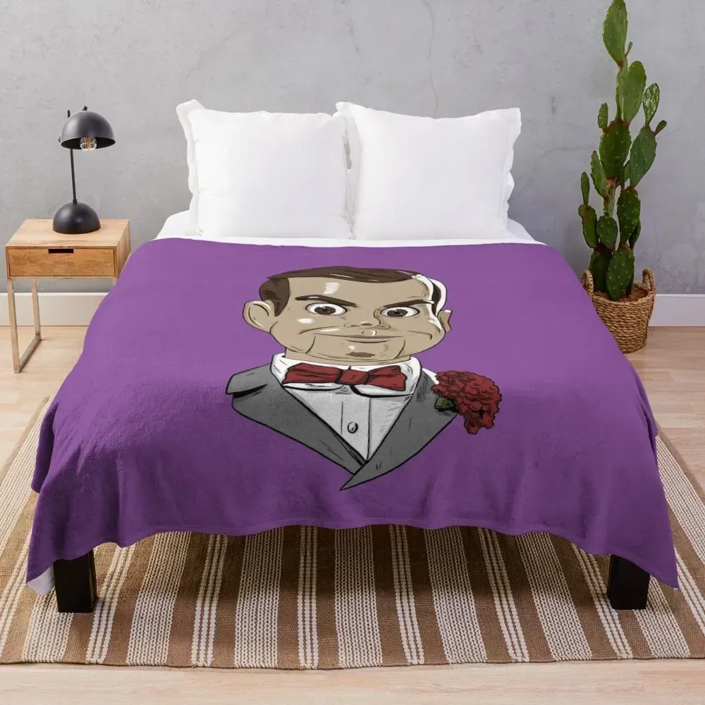 

Slappy the Dummy Throw Blanket Soft Comfort Blanket for Reading Watching TV