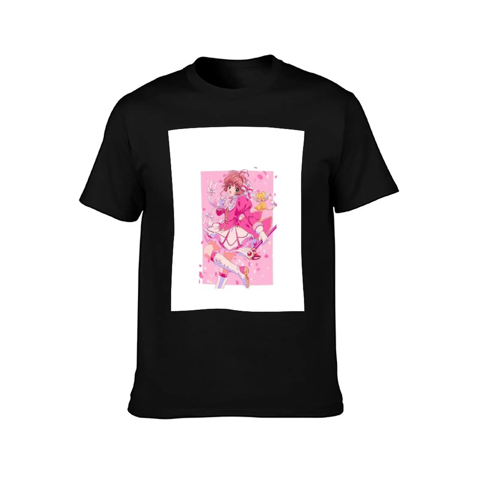 Cardcaptor Sakura Pinky Dream T-Shirt, Summer Casual Cotton Tee, Oversized Streetwear Tops, Vintage Graphic Print, 100% Cotton