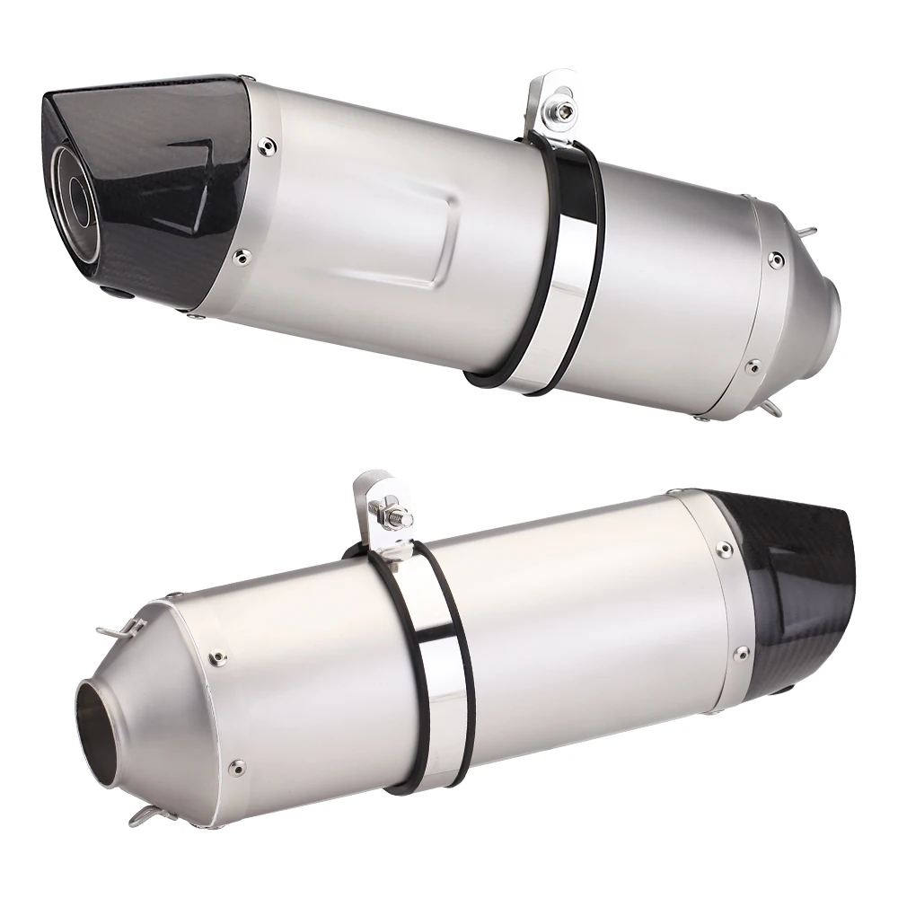 51mm Silenziatore Di Scarico Moto Punta Del Silenziatore In Fibra di Carbonio Con DB Killer per Z650 Mt07 Cbr250rr Crf150 Mt03 Mt15 Cbr500r Cb750