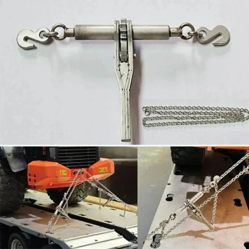 JDM Metal Simulation Ratchet chain tensioner for 1/12 1/14 Tamiya RC Dump Loader Excavator Huina 1580 Cat Kabolite Truck