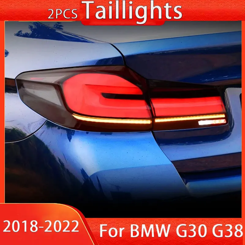 

Автомобильная задняя фара для BMW 5 серии G30 G38 2018-2022, задняя фара, проектор, задняя фара, дневная подсветка, автомобильные аксессуары