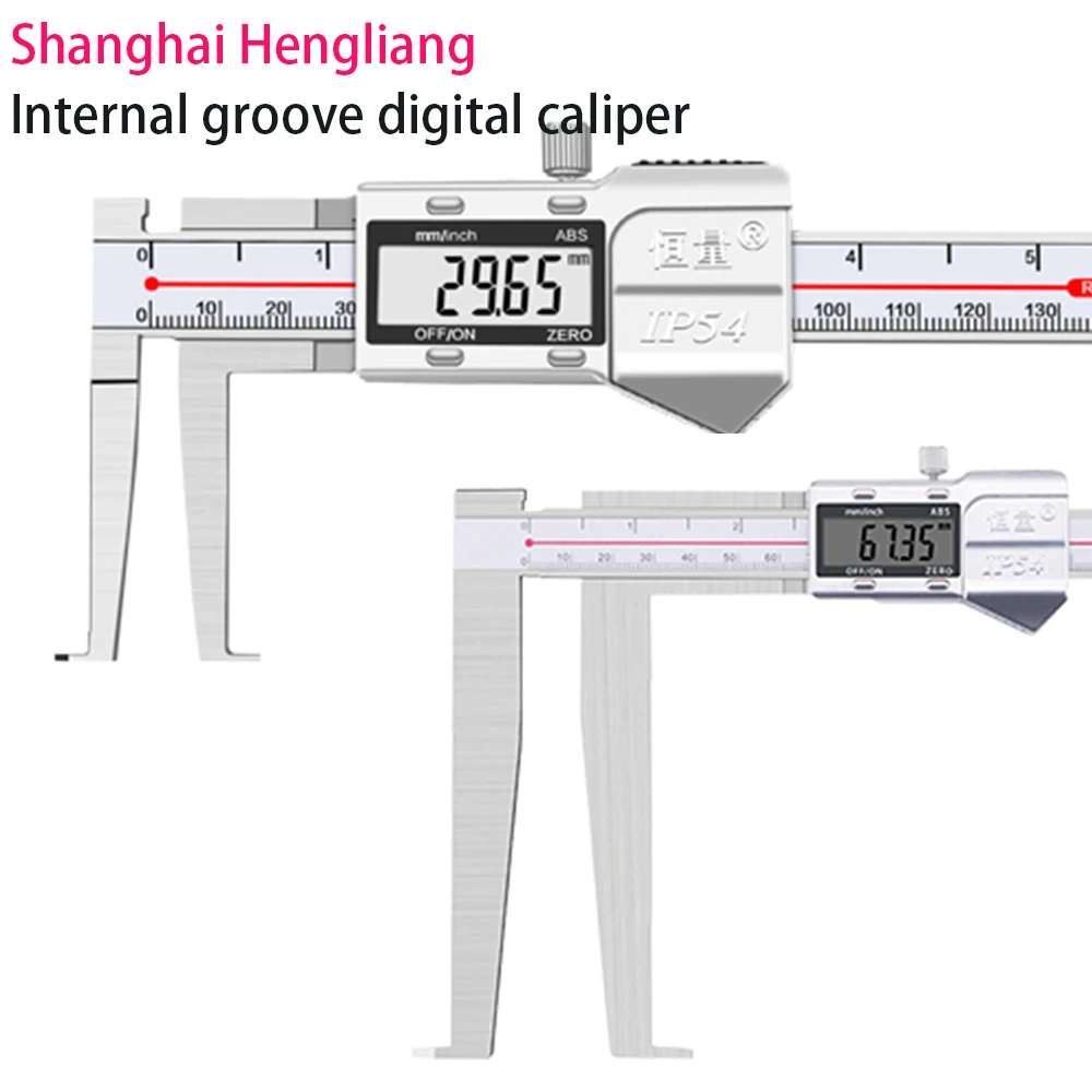 Knife Edge Inner Groove Digital Display Vernier Caliper Inner Hole Inner Circle Stainless Steel Outer Groove Inner Diameter 15mm