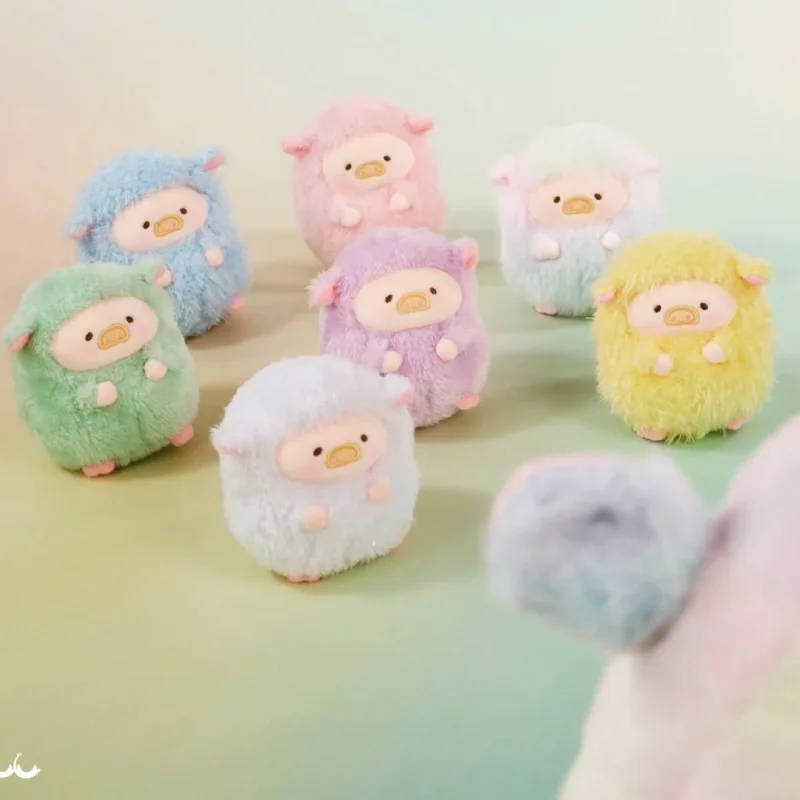 جديد لولو الخنزير قوس قزح خنزير الأغنام سلسلة صندوق أعمى جميل خنزير الدمى Kawaii عمل الشكل صندوق غامض دمية ملونة لعبة هدية