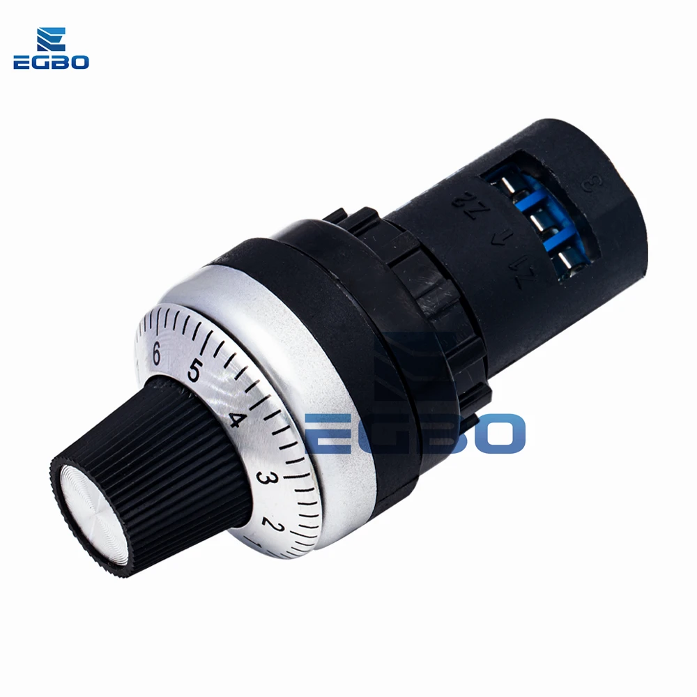 LA42DWQ-22-PRO 1K 2K 5K 10K 20k 50k 500k 22mm diametro pentole potenziometro rotante convertitore regolatore Inverter interruttore di resistenza