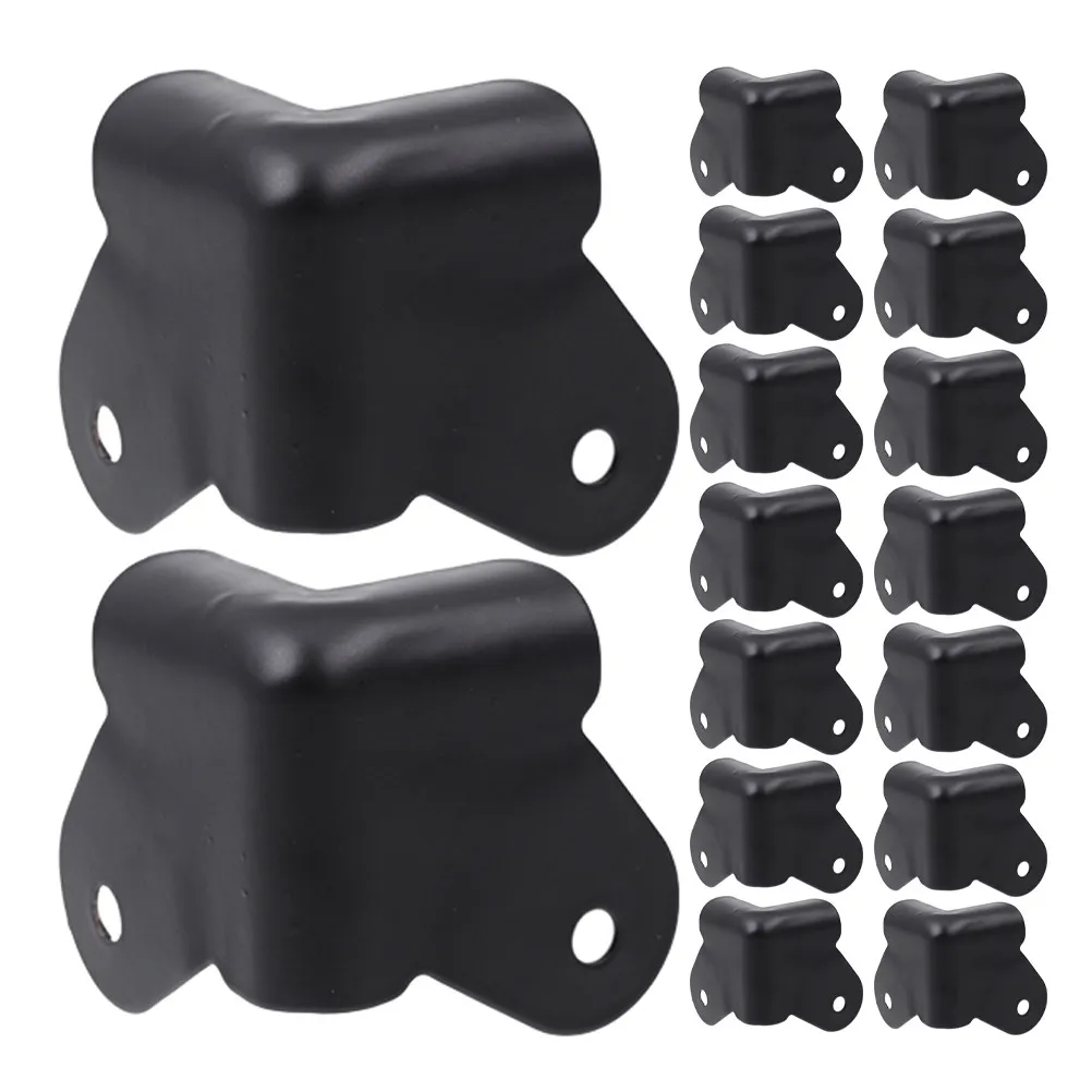 24Pcs Iron Corner Covers Style Speaker Cabinet Protectors Corner Guards Wrap Covers Furniture Storage Jewelry Box