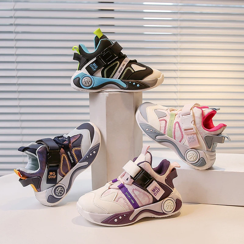 

Детские баскетбольные кроссовки, сетчатые дышащие детские кроссовки, красивая мягкая подошва, осень 2024, новые студенческие кроссовки, повседневные