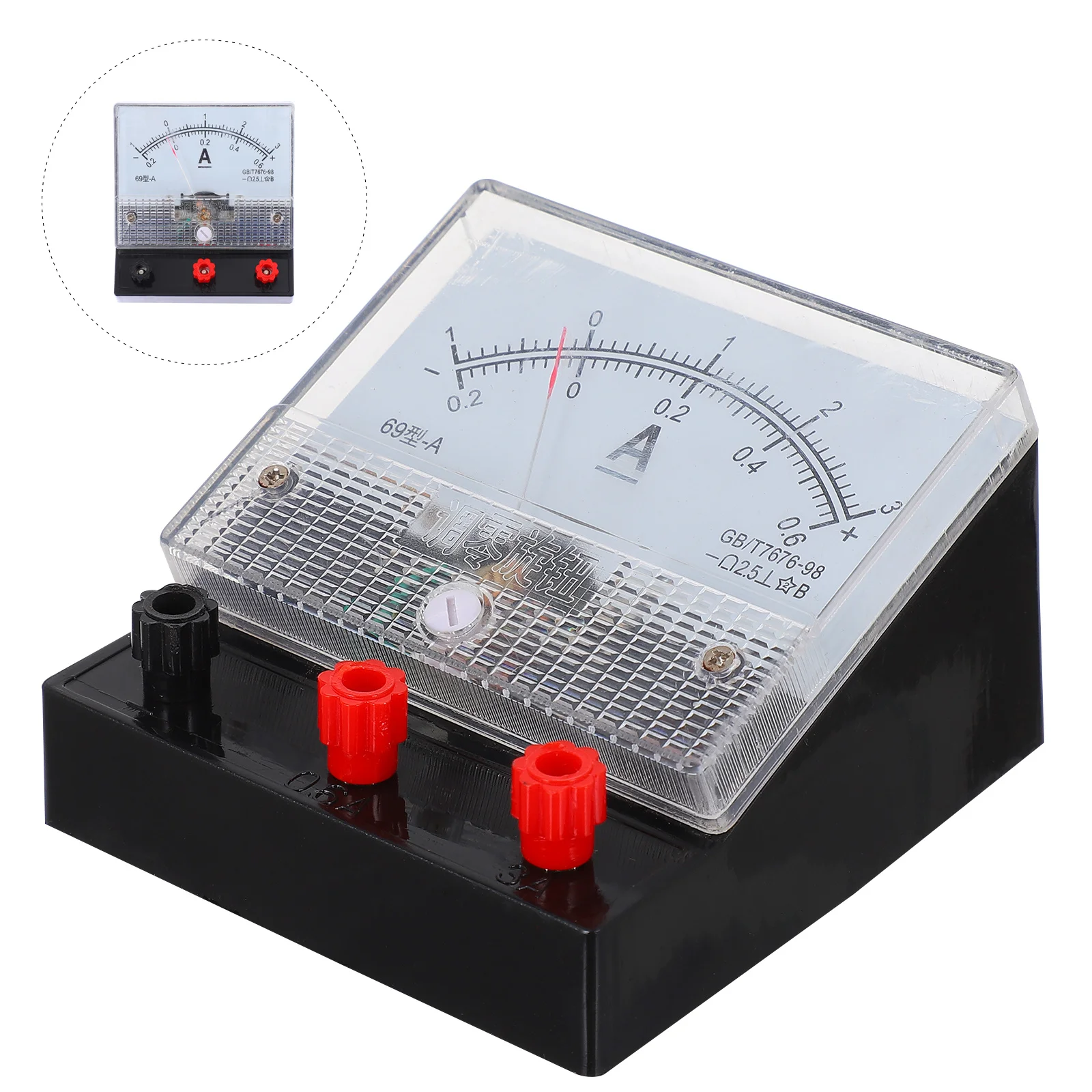 

Dual-range DC Meter Ampmeter Physics Experiment Tool Electricity Apparatus Ammeter Ampere Gauge Plastic
