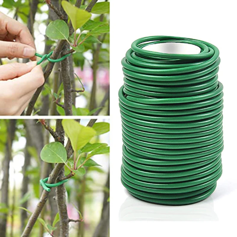 20M Garden Climbing Plant Support Ties Multi-function Reusable  Support And Secure Garden Planting Branches Rubber Cable