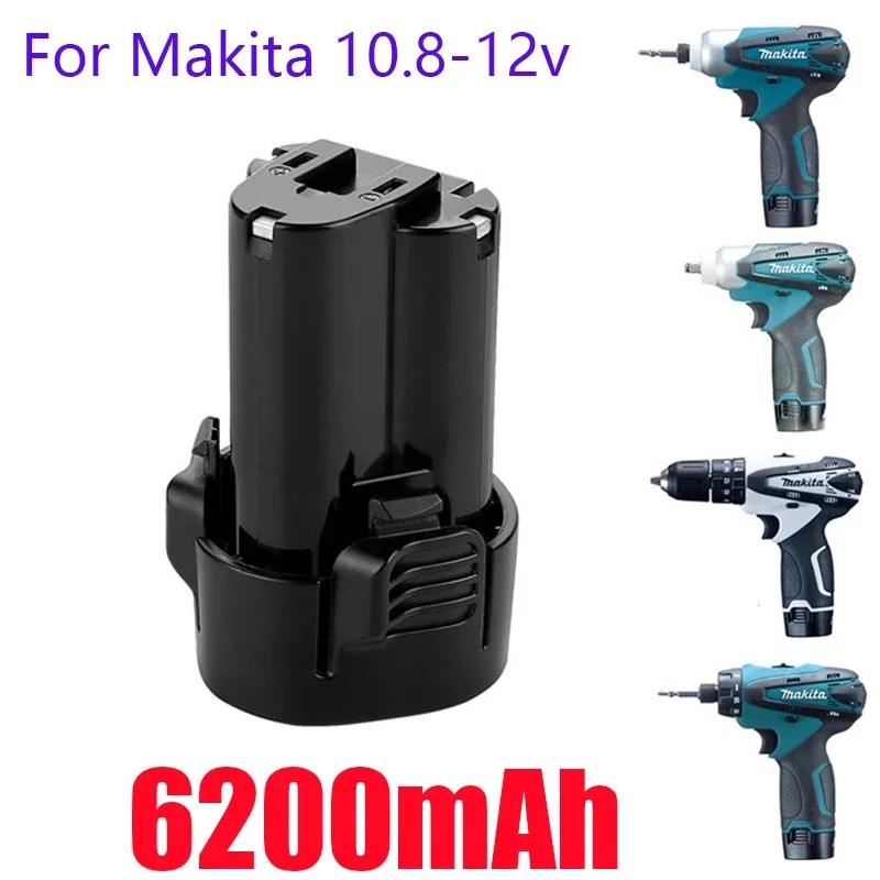 

6200mAh 10.8V For Makita BL1013 Rechargeable Power Tools li-ion Battery Replacement TD090D TD090DW DF030D LCT203W BL1014 L50