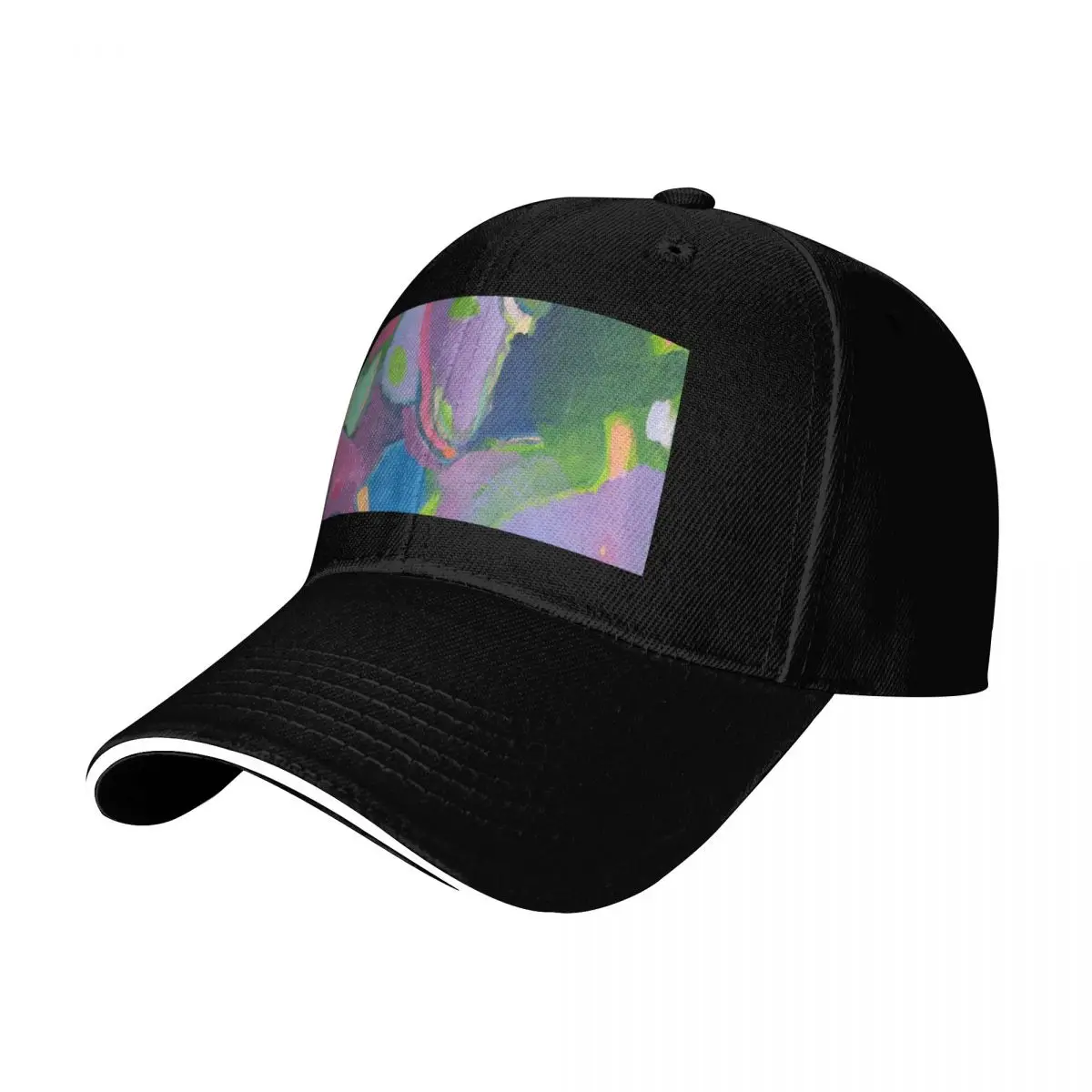 

Vibrant World II, abstract oil painting Baseball Cap Brand Man cap Designer Hat men's big size hat Funny hats Men Women's