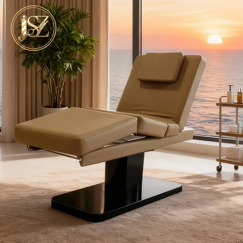 Adjustable Eyelash Bed Luxury Lash Extension Beauty Bed Reclining Facial Massage Table Salon Spa Furniture for Beauty Studio