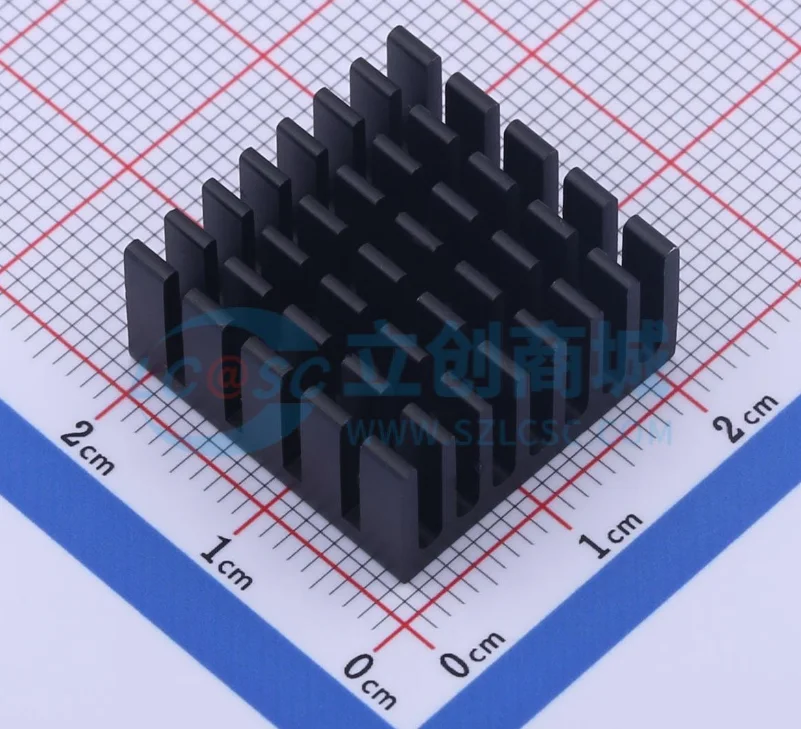 

Heat sink/fin 20 x 20 x 10MM black slot