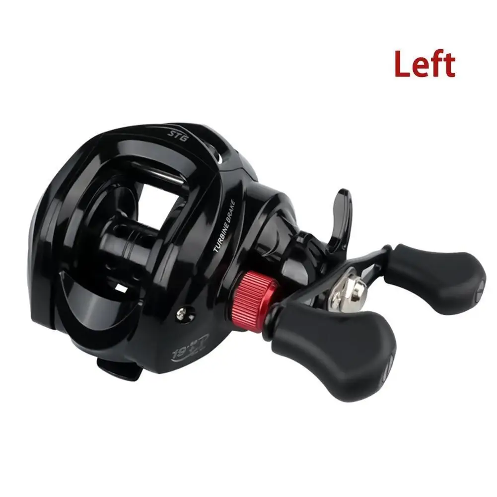 Baitcasting Fishing Reel 18+1 Shielded Ball Bearings 8.1:1 Gear Ratio Magnetic Brake System Low-profile Reel