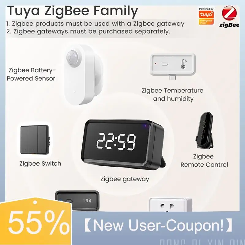 【 Быстрая доставка】 Датчик движения человека Zigbee 3 в 1, интеллектуальный PIR-датчик миллиметровой волны с выходным знанием освещенности