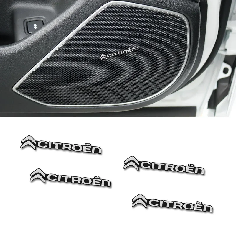 Car Stickers Citroen Car 3D Audio Stereo Speaker Badge Sticker Decal Accessories For Citroen C1 DS3 C2 C3 Vts C4 Saxo C4L C5 C6 - view 3