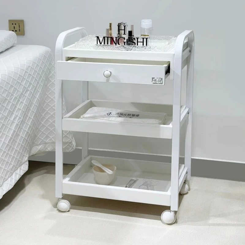

Organizer Rotating Salon Moving Modern Light Luxury Storage Trolley Cart Simple Tool Carritos Salon Furniture Decoration