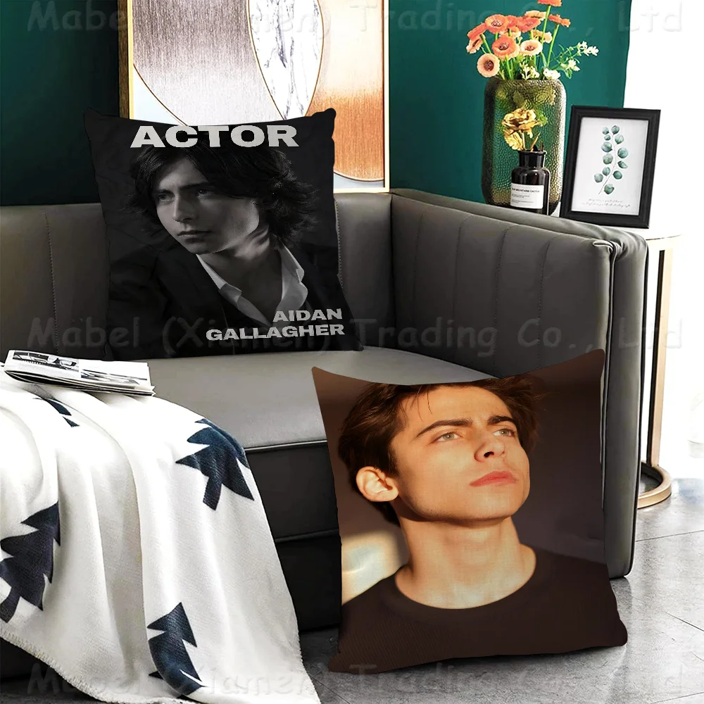 Aidan Gallagher Pillow Gift Home Office Decoration Bedroom Sofa Car Cushion Cover Case 45x45