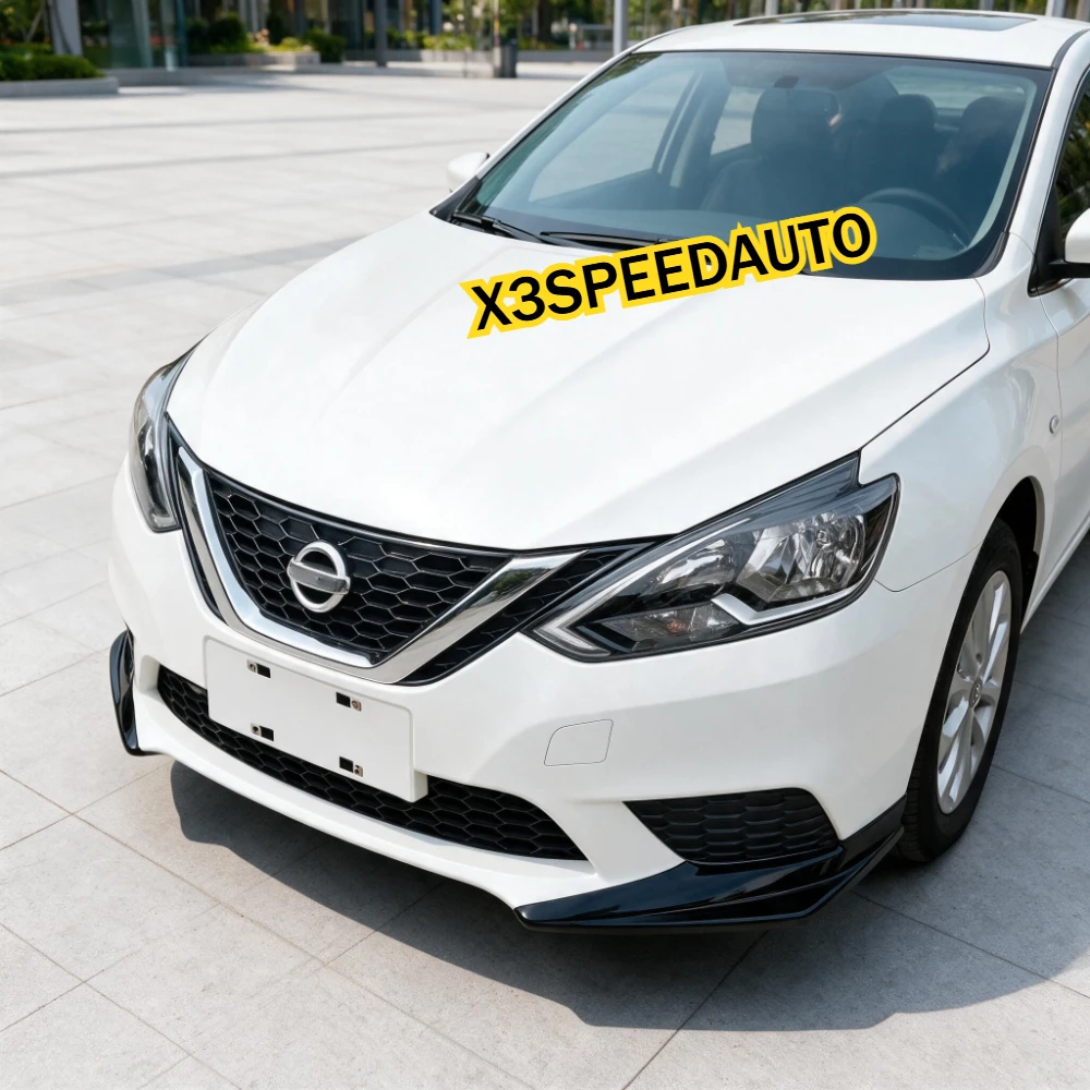 Fit For Nissan Sentra Sylphy 2016-2019 Front Bumper Corner Skirt Lip Cover Protector Guard Body Kit Protective Corners Diffuser