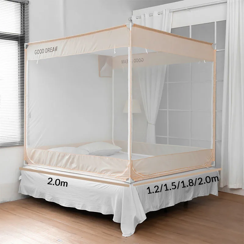 1.2/1.5/1.8/2.0m Baby Full-Cover Mosquito Net Bed Fall Prevention Bedroom Full-Cover Mosquito Net to Prevent Falling Off Bed