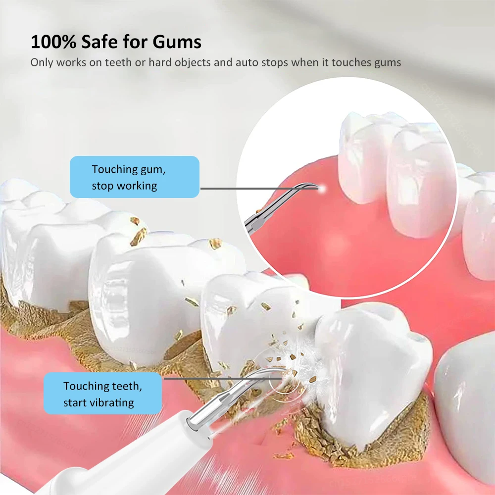 Rimozione del tartaro dentale elettrico ad ultrasuoni Scaler per denti irrigatore idropulsore dente orale rimozione del tartaro detergente per macchie di placca