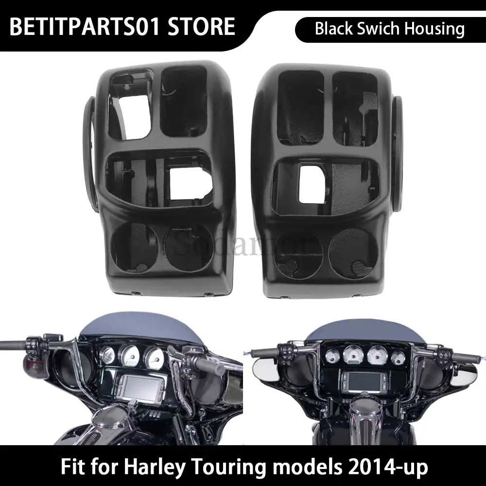 

Motorcycle Part Black/Chrome Handlebar Control Switch Housings Cover Kit For Harley Tri Glide Ultra Classic FLHTCUTG 2014-2025
