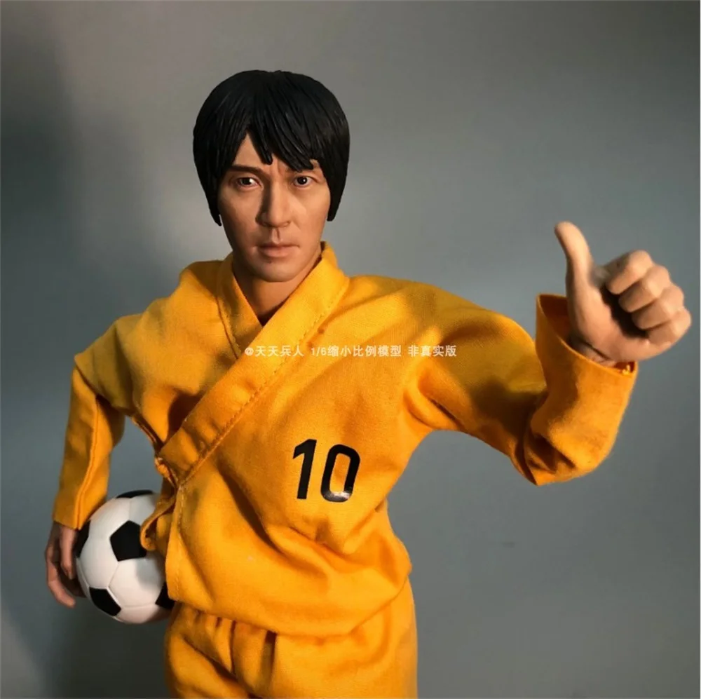 1/6 The Chinese Kong Fu Soccer Football Sport Match Jersey Sweater Dress Shoes Hand Accessories Fit 12