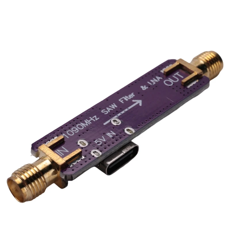 

Y16A 1090MHz 1.09GHz ADS-B Active SAW Filter &LNA 5V Power Supply Low Noise Amplifier