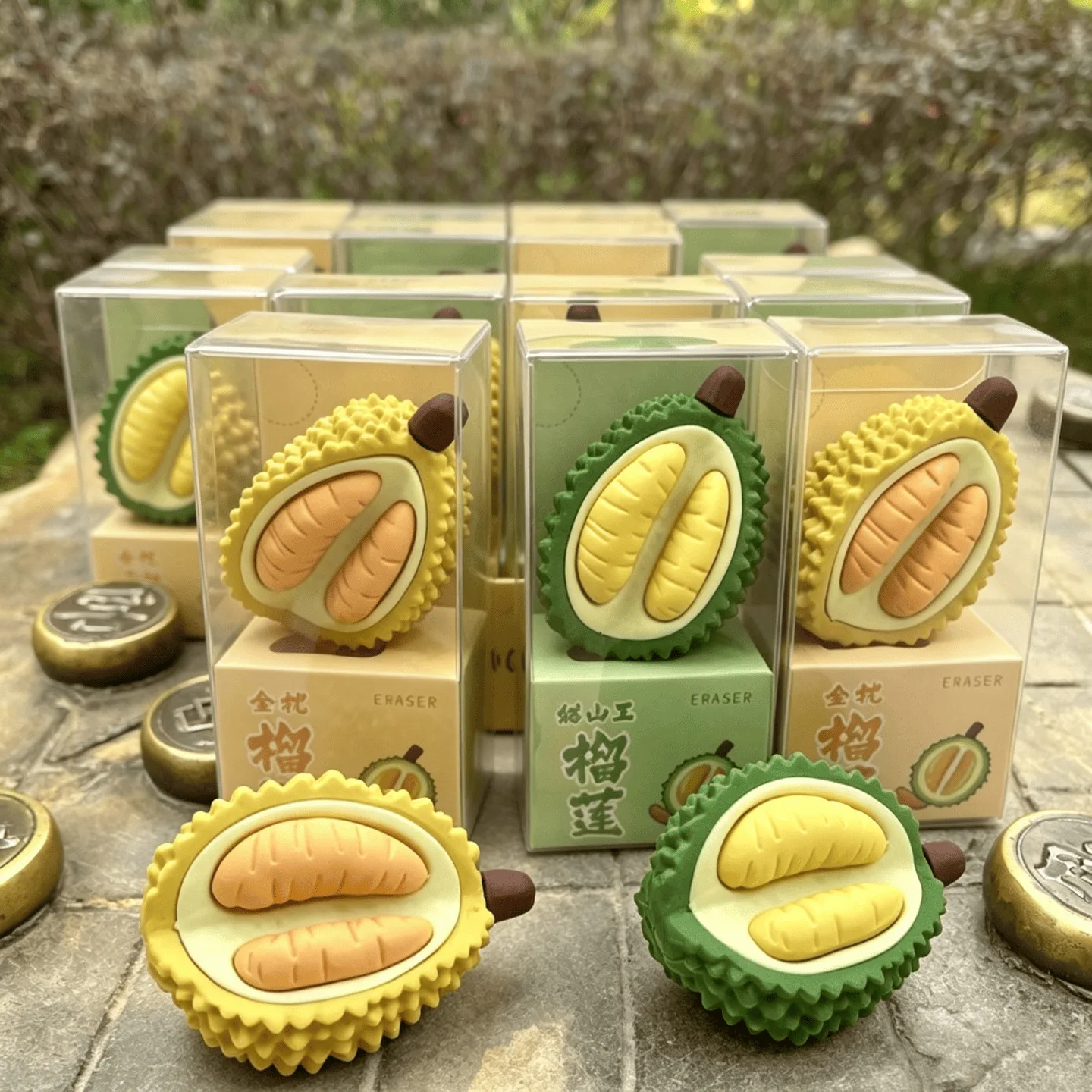 wholesale-20pcs-3d-fruit-eraser-for-pencil-cute-durian-kids-detachabl-eraser-study-writing-accessories-prizes-desk-decor-gadgets