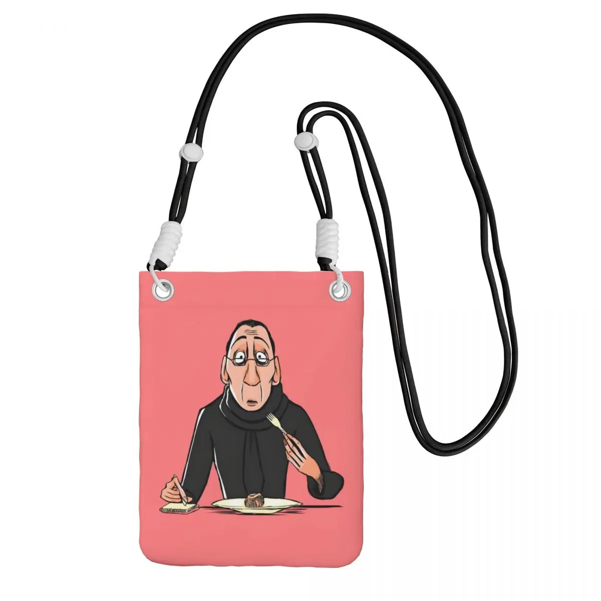 

Custom Cool Ratatouille Mobile Phone Bag Men Women Comedy Cartoons Shoulder Crossbody Bag For Travel Detachable Shoulder Strap