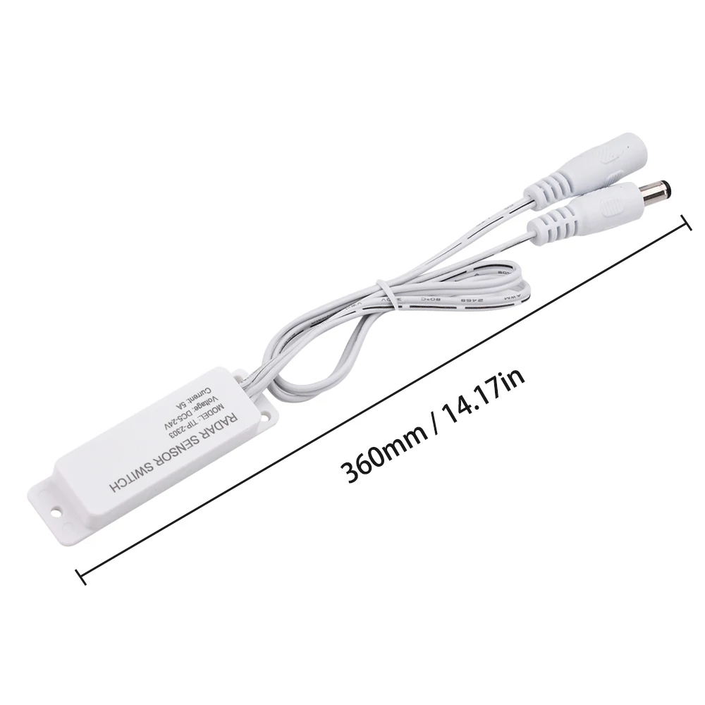 Imagem -06 - Interruptor do Sensor de Radar Microondas com Foto Grande Alcance Indução do Corpo Humano Interruptor de Luz de Armazém dc 524v 5a 5.8ghz