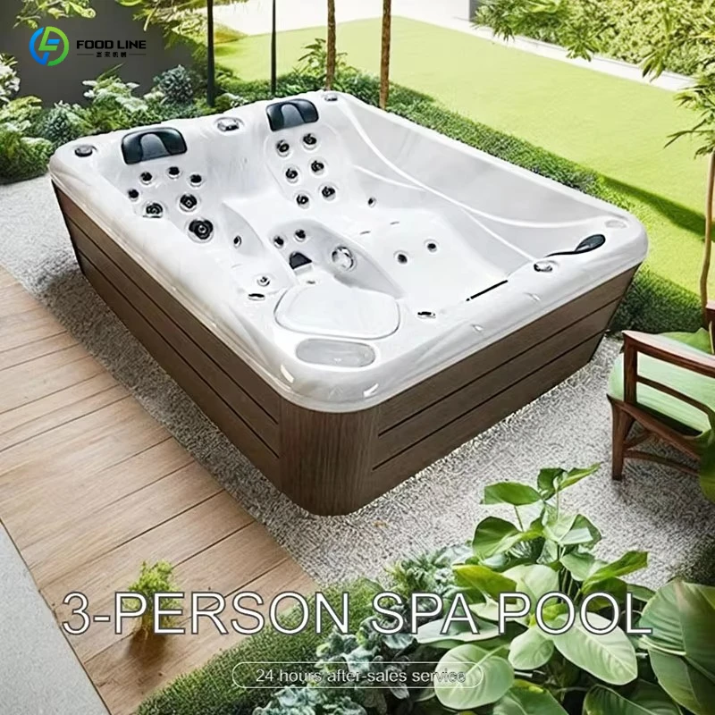 Outdoor Hot Tub Acrylic Massage Heated Whirlpool Water Filtration Thermal Cover 4-6 Person OEM Supplier Home
