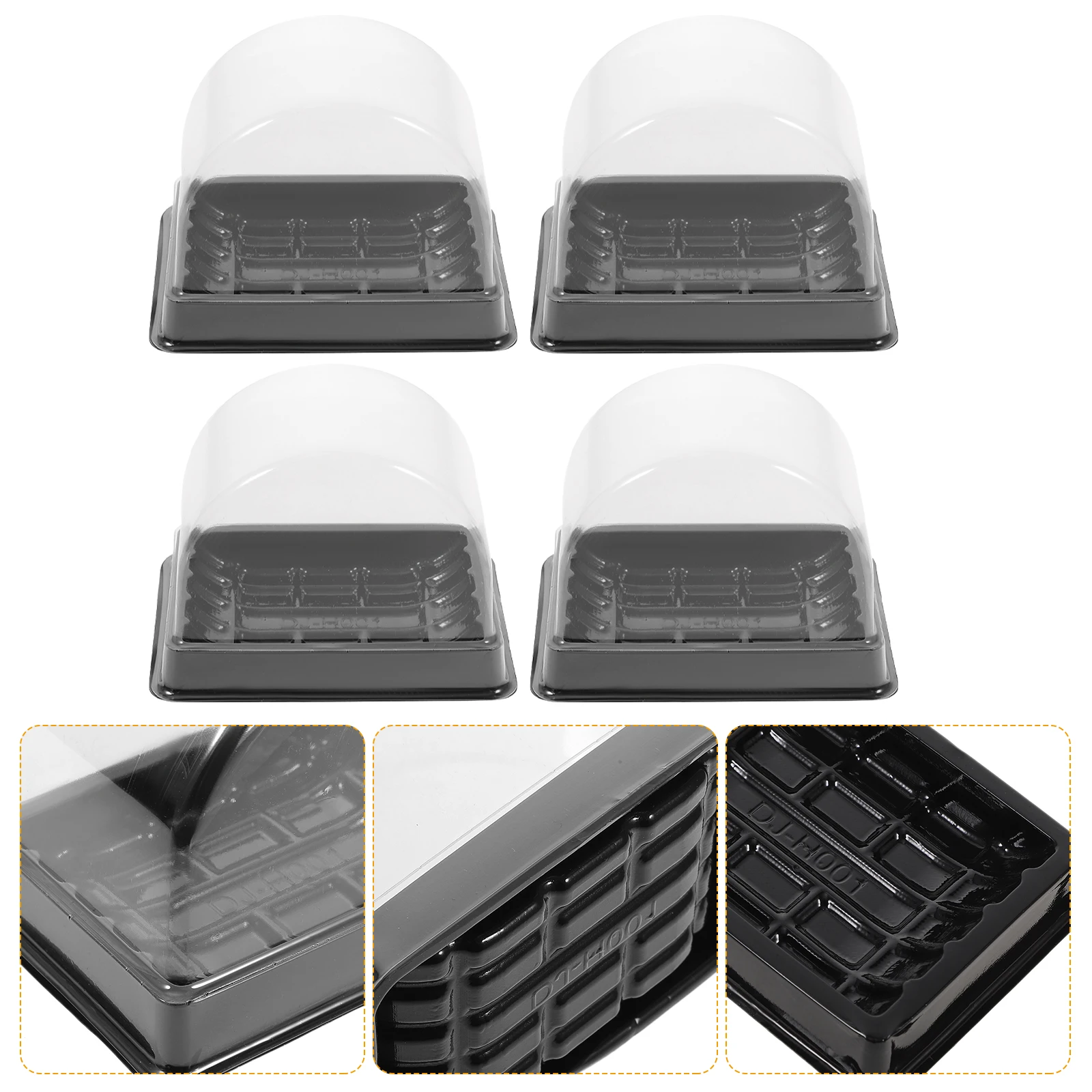 

30 Pcs Cake Blister Boxes Plastic Packaging Cover for Cupcake Muffin Food Grade Eco Friendly Suitable Cakes Sushi Biscuits Fruit