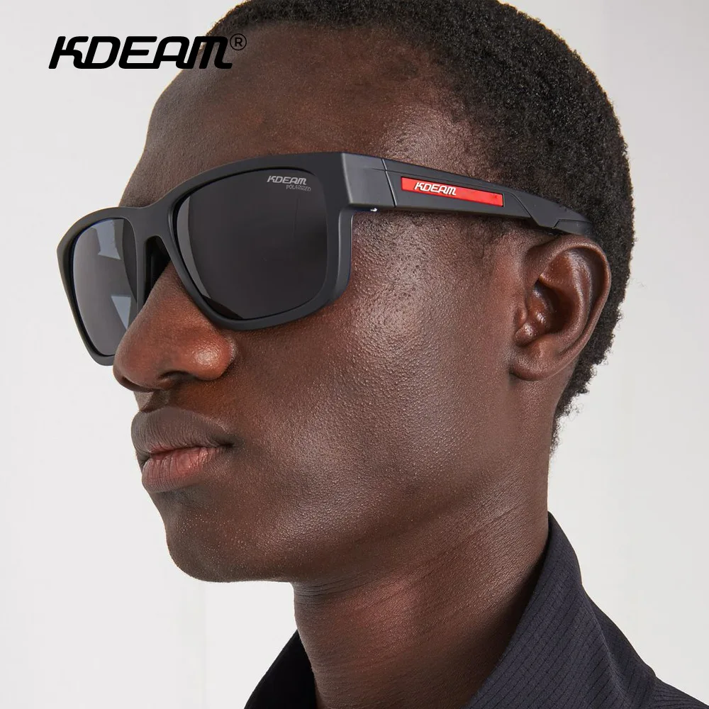 

KDEAM 2024 Brand New Square TR90 Fishing Polarized Glasses Men Women Goggles Hiking Driving Eyewear Sport Sunglasses Cool Shades