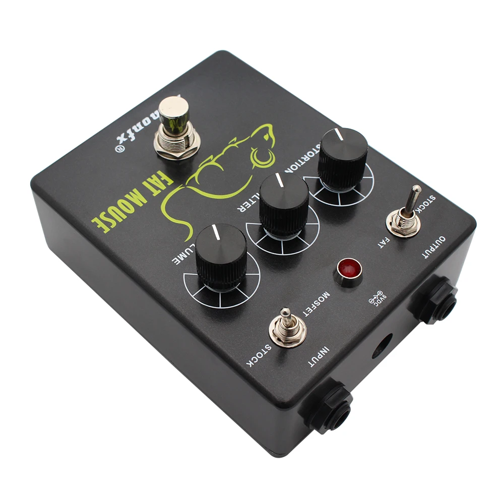 Demonfx Pedal de efecto de guitarra de ratón gordo, distorsión FUZZ con Bypass verdadero, alta calidad