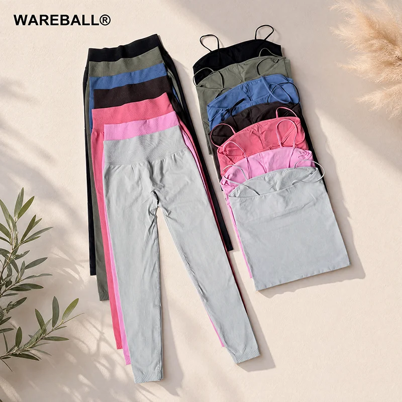 Pilates Yoga Legging - Conjuntos de ioga femininos WAREBALL, roupa