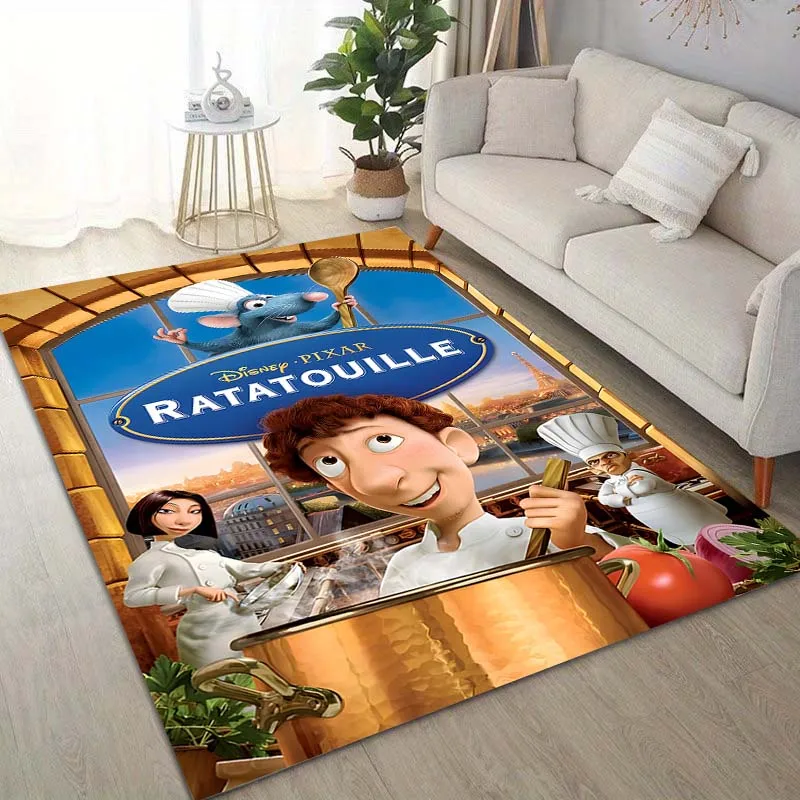 Cartoon Disney Ratatouille Printing Carpet for Living Room Bedroom Kid\'s Room Home Decor Area Rug Non-slip Mat Cloakroom Mat