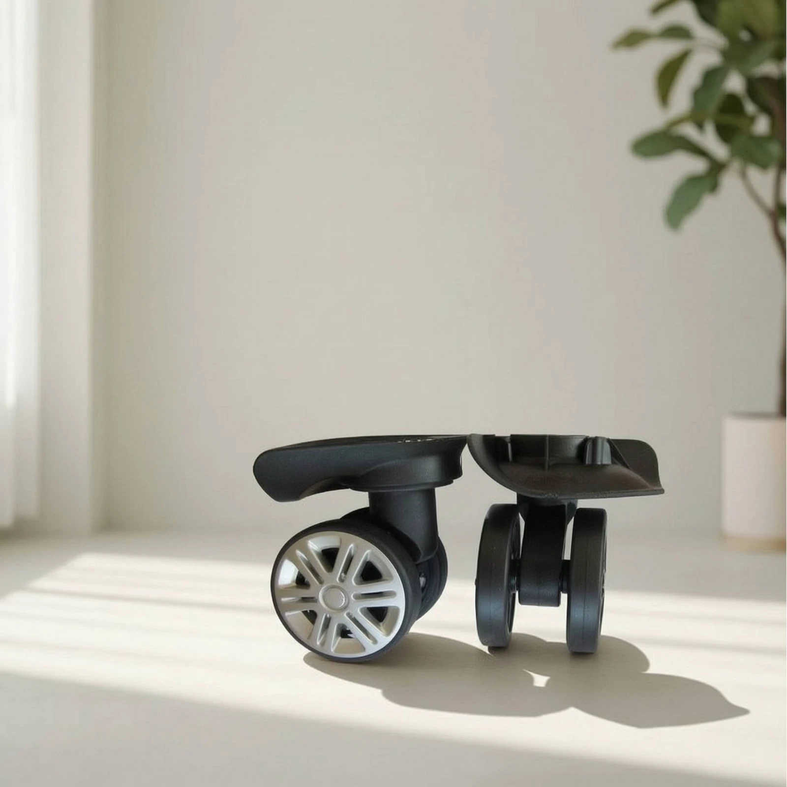 Suitcase Replacement Wheels Compact Luggage Wheels with Housing Luggage Wheel Replacement Parts Sturdy Caster Easy Installation