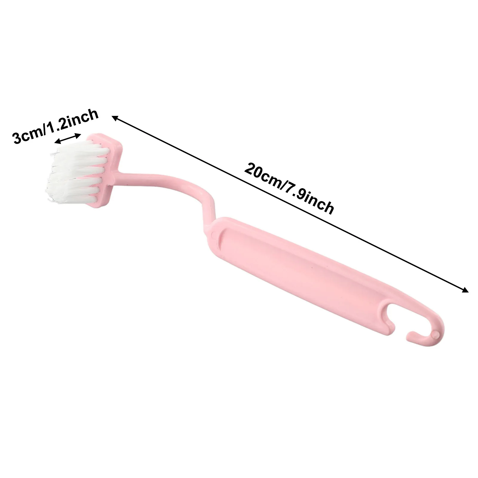 

Bathroom Gadgets Toilet Brush Multi-Purposes Small Size Green+Pink+Blue User-Friendly Design 20*3CM Bathroom Home