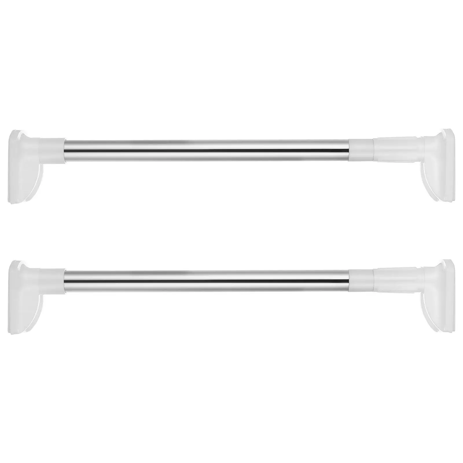 

2 шт. регулируемые штанги для шкафа из нержавеющей стали, сверхпрочные вешалки для одежды, для гардероба, прачечной, для хранения одежды