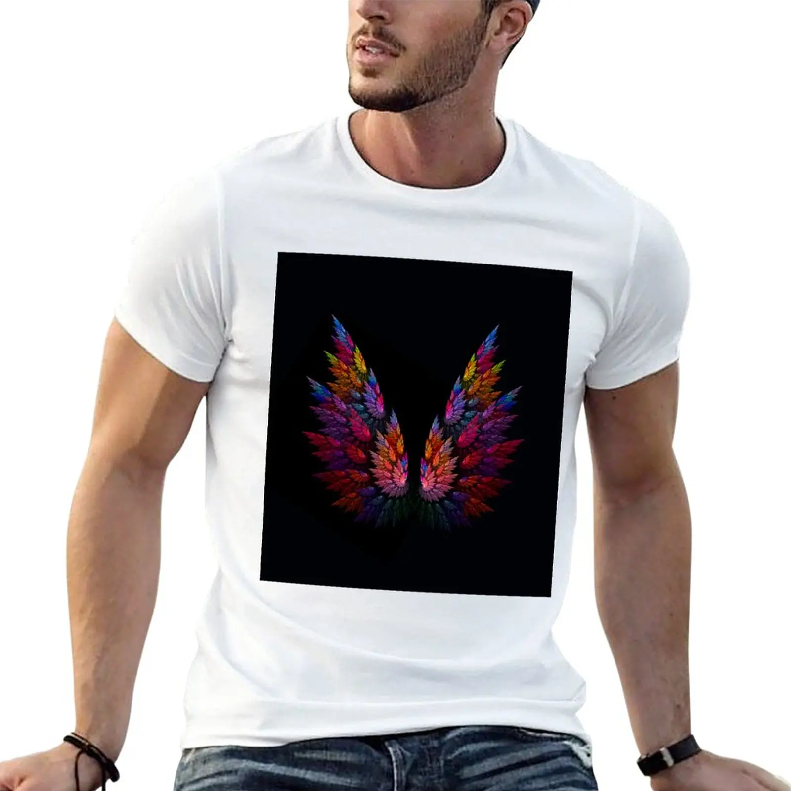 

New The Wings of Cosmos - Om Art Collection T-Shirt heavyweight t shirts graphics t shirt mens cotton t shirts