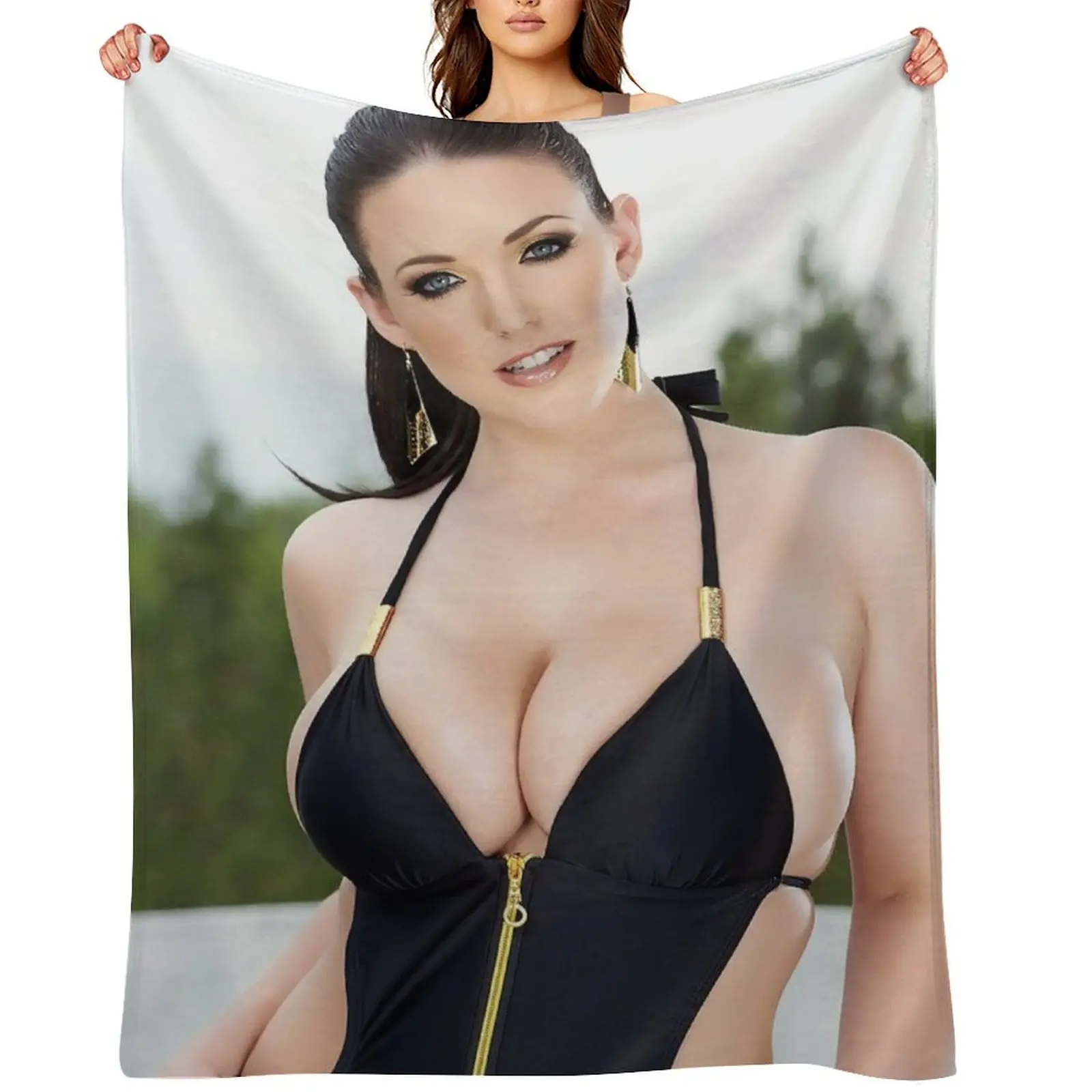 

Angela White Throw Blanket Flannels Personalized Gift Extra Large Throw Custom Blankets