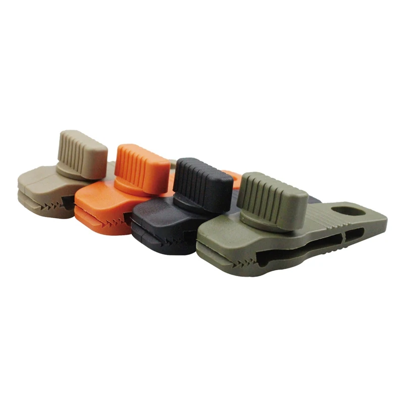 10 pçs toldo corda braçadeira lona braçadeira clipe de lona reutilizável tenda crocodilo clipe tenda dossel clipe para toldos acampamento durável preto