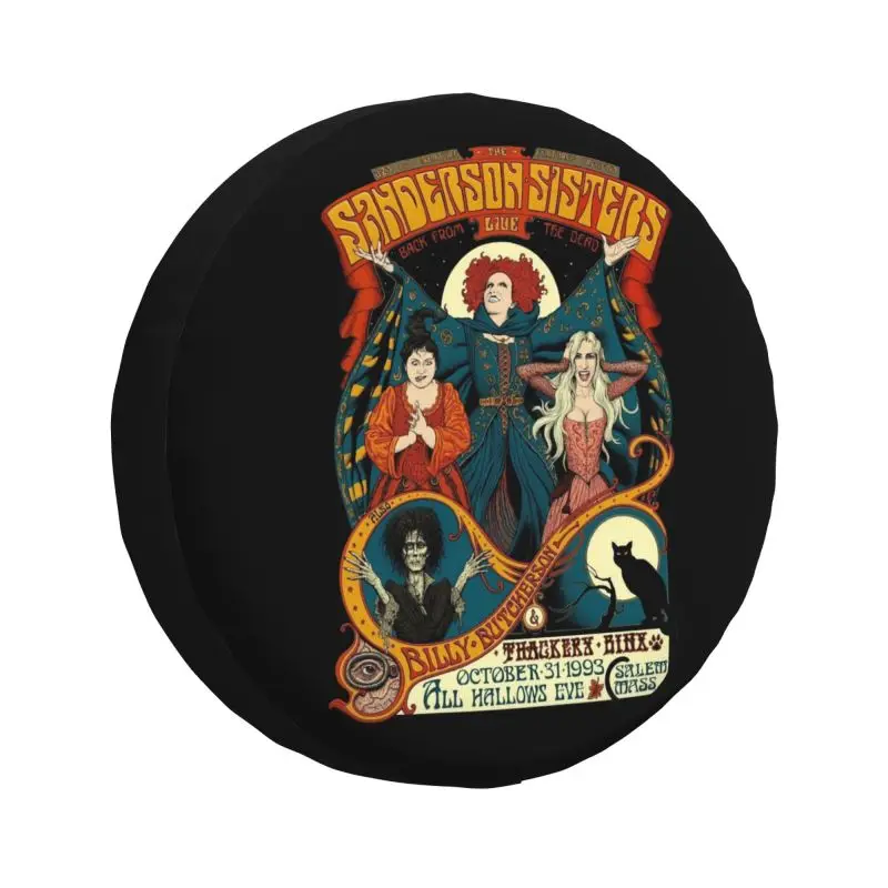 

Чехол на запасное колесо Sanderson Sisters Witchcraft для Mitsubishi Pajero 4WD SUV, защита для шин на Хэллоуин, Hocus Pocus Witch